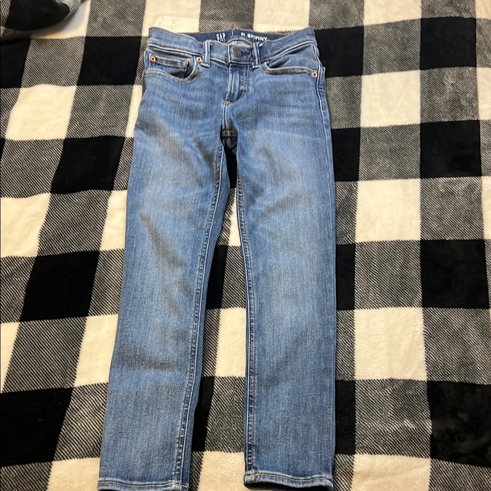 Gap Skinny Blue Jeans size 8 adjustable waist